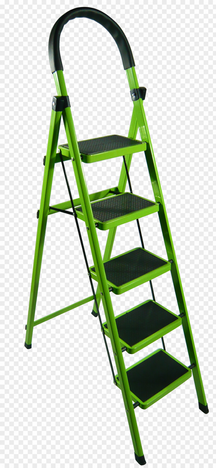 Green Aluminum Stairs Ladder Aluminium PNG