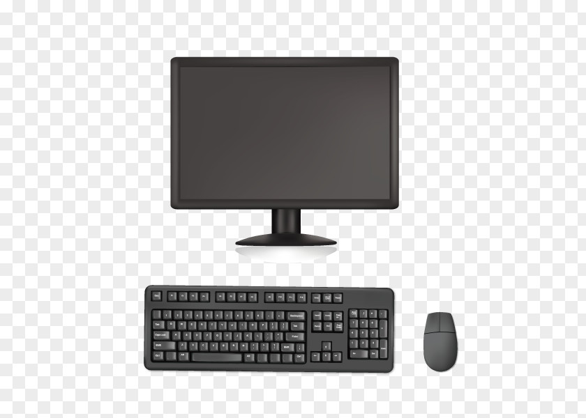 Monitor Keyboard Mouse Computer PNG