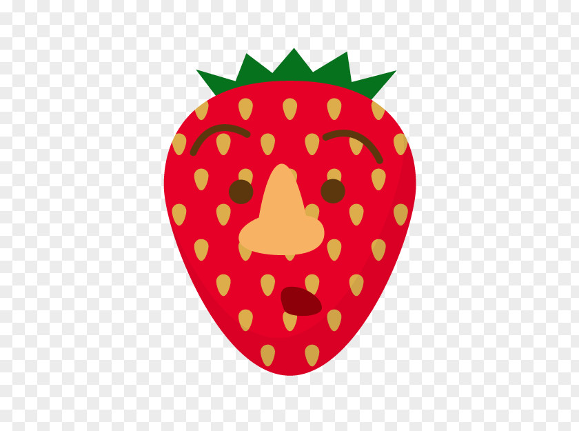 Cartoon Red Strawberry Aedmaasikas Fruit PNG