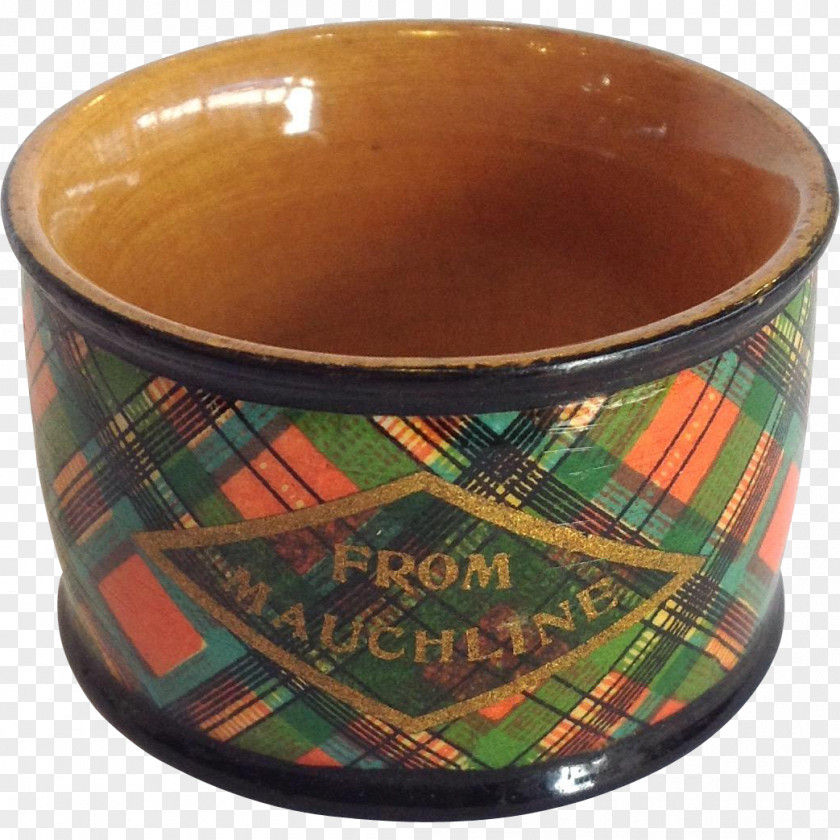 Ceramic Tartan Bowl PNG