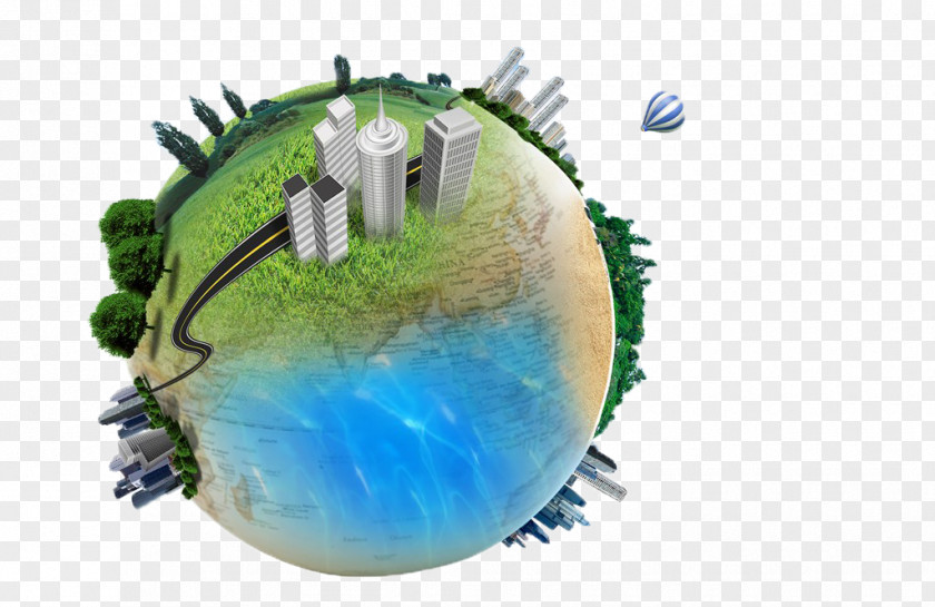 Green City On Earth High Tech Information PNG
