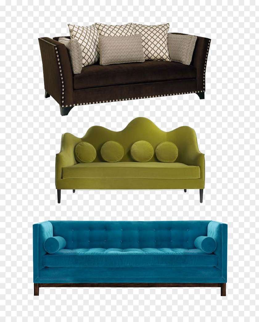 Sofa And Pillow Bed Couch Living Room Furniture Interior Design Services PNG