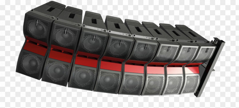 Sound Line Array RCF System Car PNG