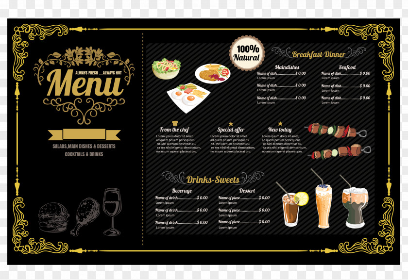 Vector Hotels Recipes Hamburger Fast Food Menu Restaurant PNG