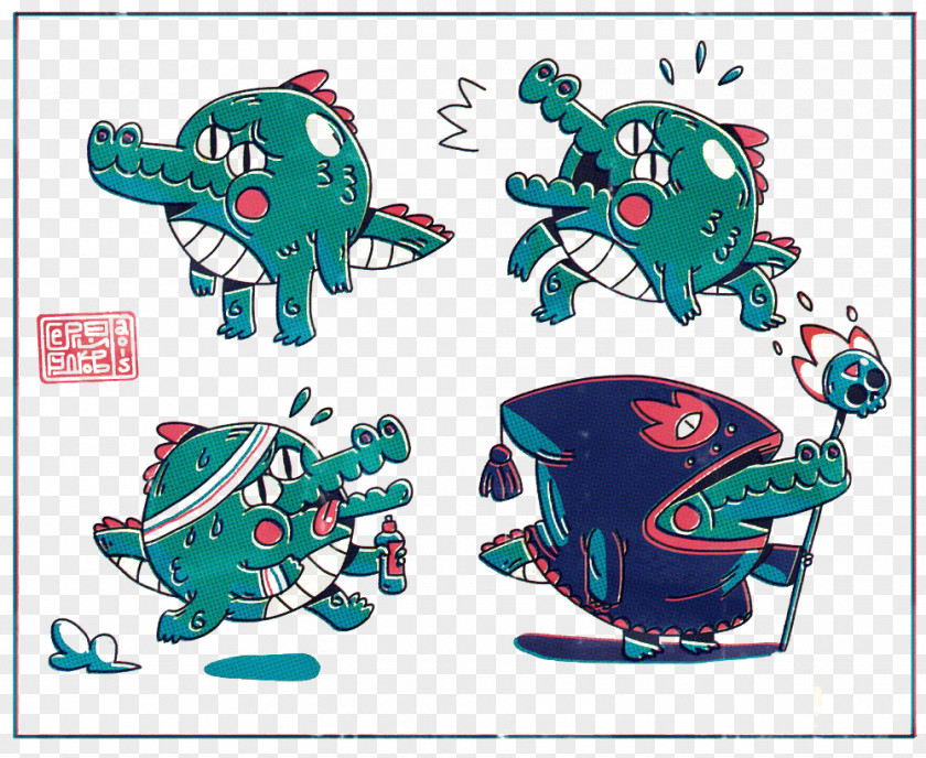 Cartoon Dragon Designs Behance Illustration PNG