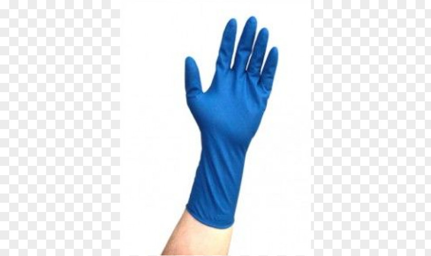 Finger Medical Glove Cobalt Blue PNG