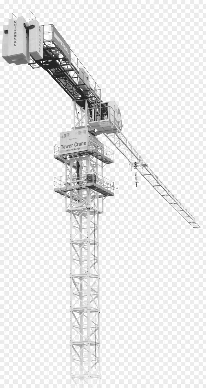 Crane Mobile Machine Cần Trục Tháp Potain PNG
