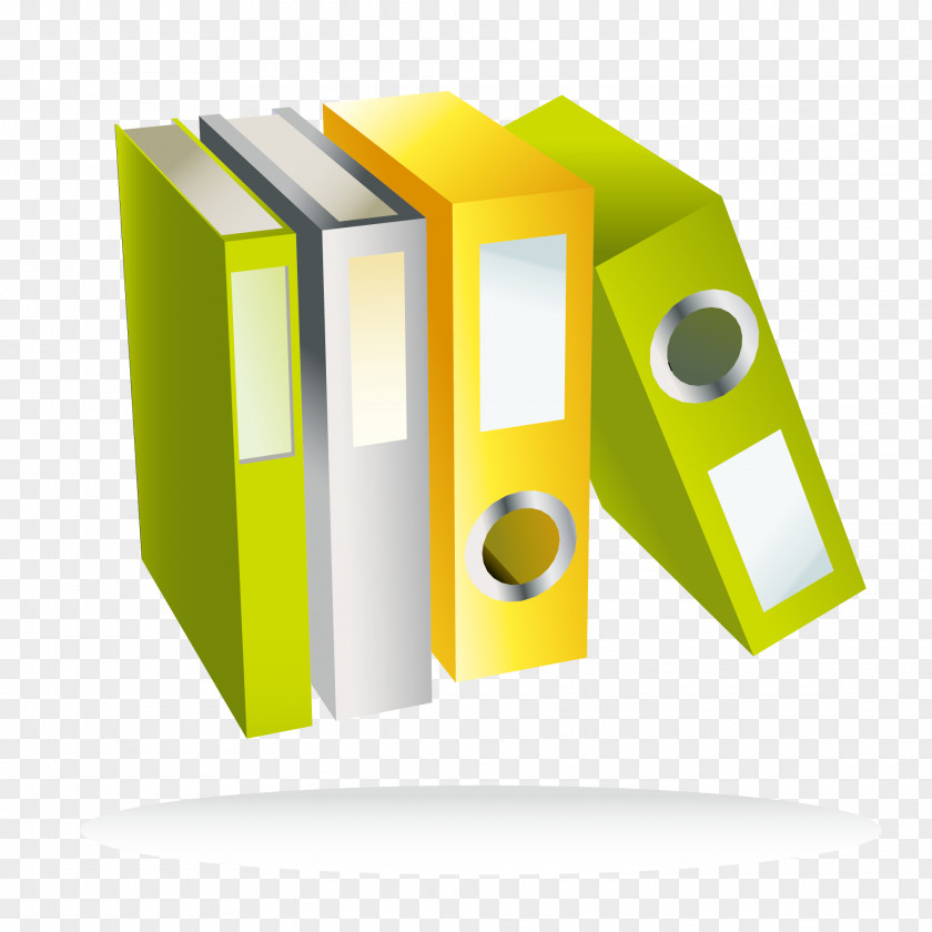 Creative Green Yellow Folder Directory Computer File PNG