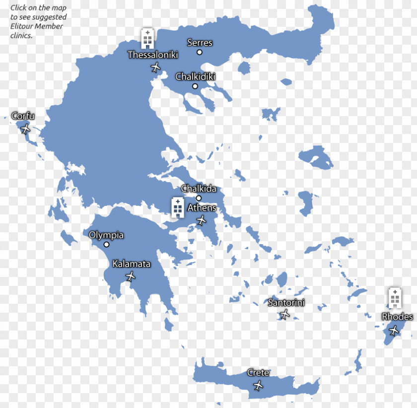 Greece Map PNG