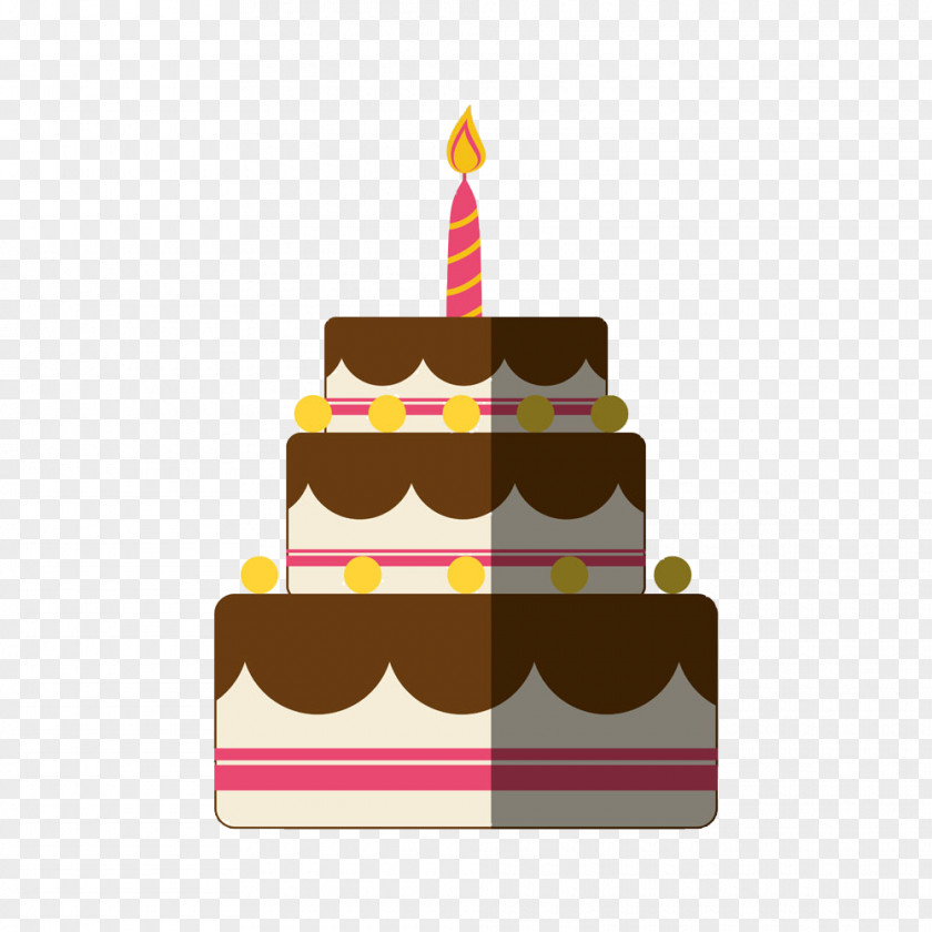 Insert The Three-tier Cake Candle Birthday Wedding Euclidean Vector PNG