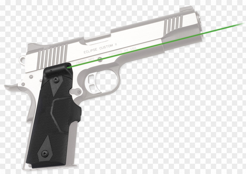 Laser Gun Crimson Trace Sight M1911 Pistol Firearm PNG