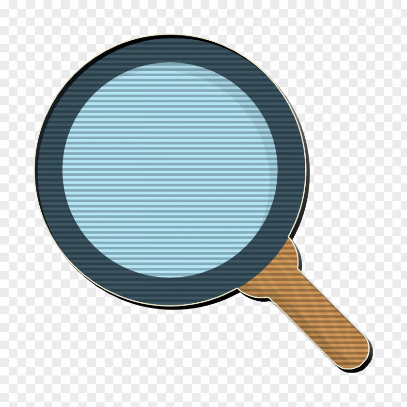 Magnifying Glass Makeup Mirror Search Icon Basic Flat Icons PNG