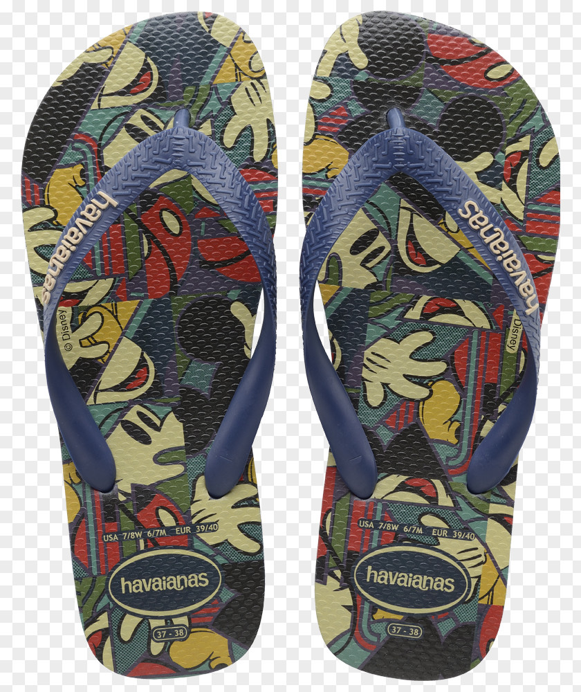 Mickey Mouse Brazil Havaianas Flip-flops Blue PNG