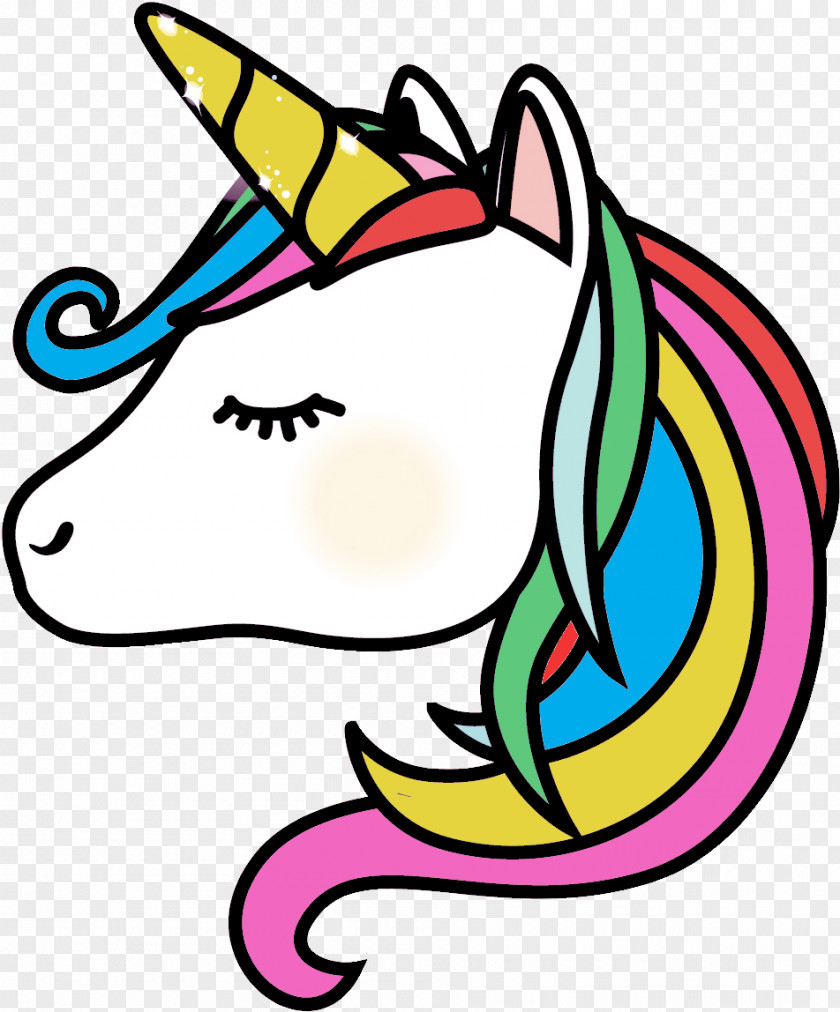 Smile Nose Unicorn Drawing PNG
