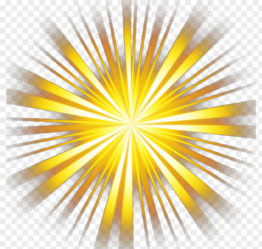 Yellow Rays Lightning Ray PNG