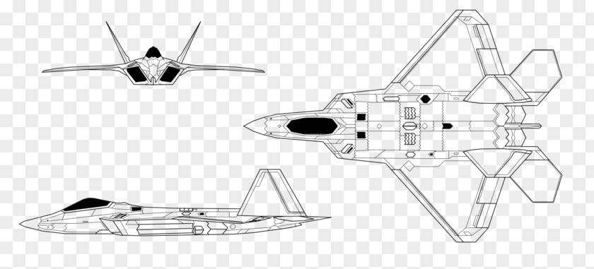 Airplane Lockheed Martin F-22 Raptor Northrop YF-23 F-117 Nighthawk Fighter Aircraft PNG