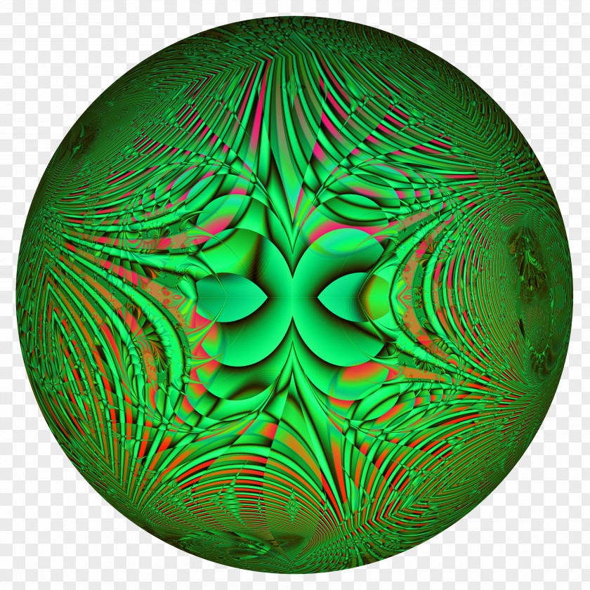 Circle Green Fractal PNG