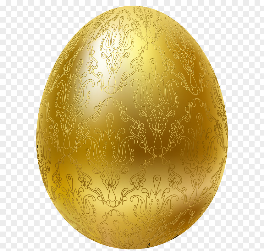 Gold Easter Egg Sphere PNG
