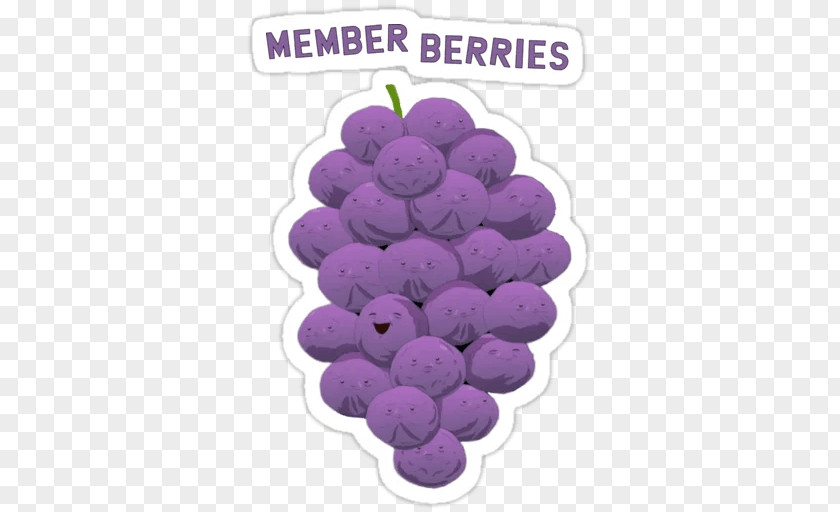 Grape Member Berries Sticker Telegram Paper PNG