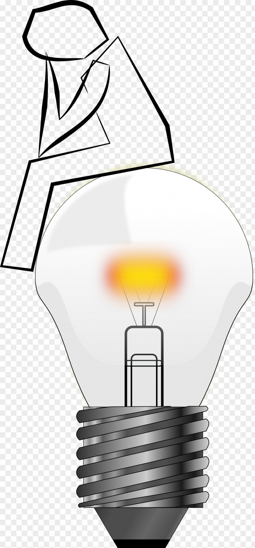 Light Incandescent Bulb Lamp Electric Clip Art PNG