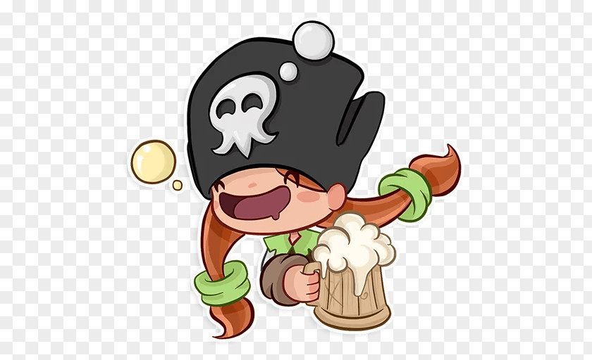 Sticker Piracy Telegram Pirate #7 Clip Art PNG