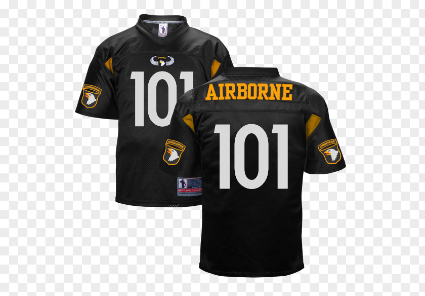 T-shirt Army Black Knights Football 101st Airborne Division Jersey Clothing PNG
