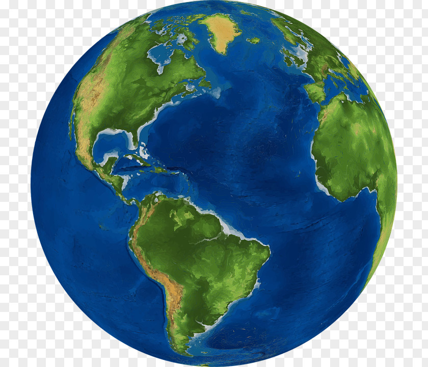World HD Earth Globe Map PNG