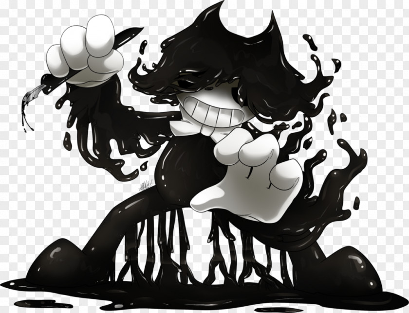 Bendy Jumpscare And The Ink Machine Demon Horse Cartoon Image PNG
