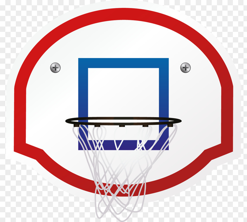 Hand-painted Cartoon Basketball Net Bag Court Icon PNG