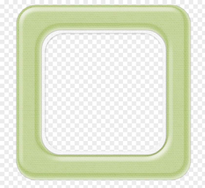 Line Picture Frames Green PNG