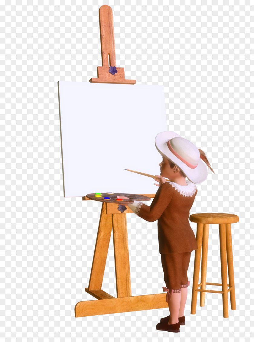 Wood Human Behavior Drawing Easel PNG