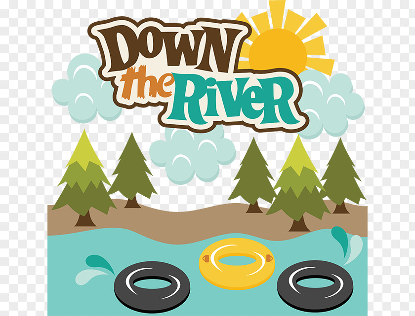 Floating Paper Tubing Rafting River Clip Art PNG