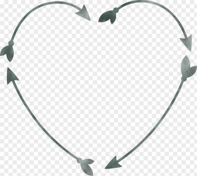 Heart Arrow Cute Hand Drawn PNG