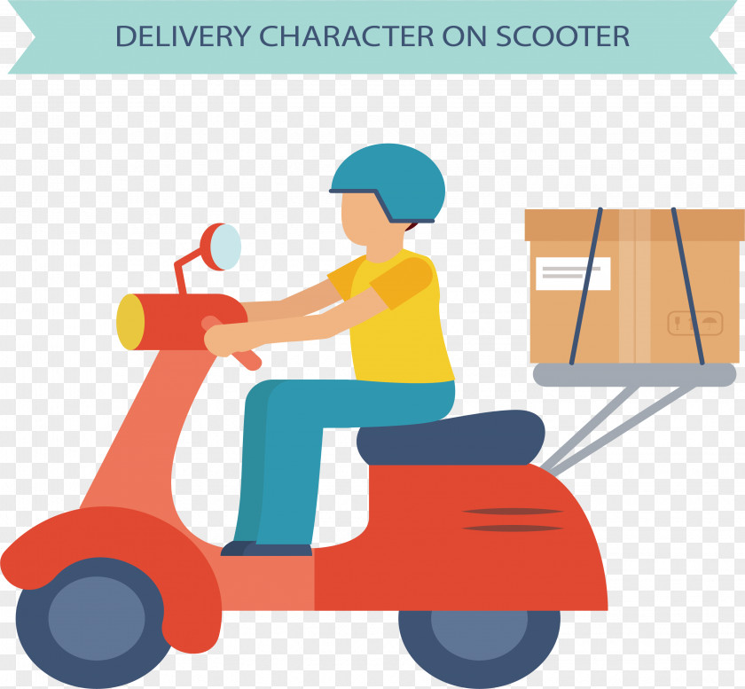 Motorcycle Express Scooter Courier PNG