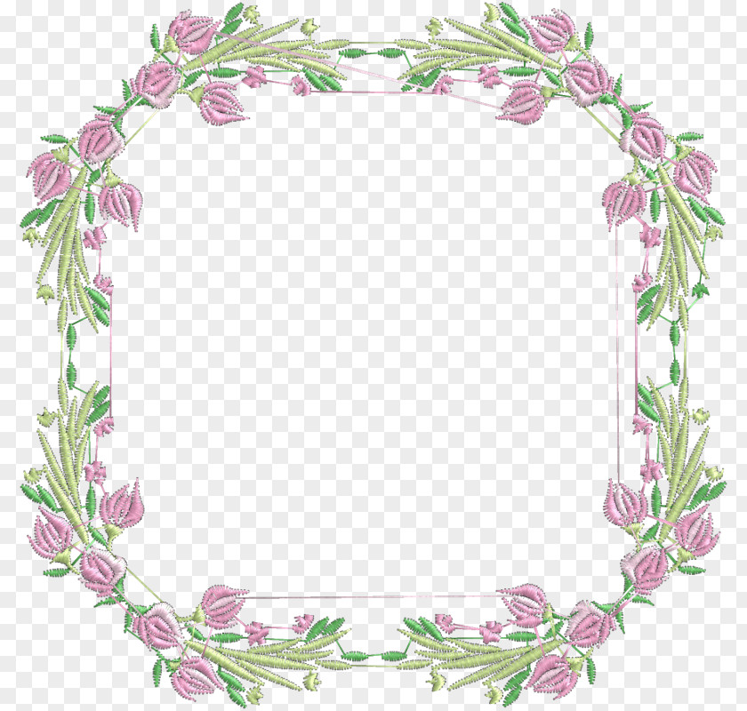 Purple Invitation Picture Frames Flower Molding Floral Design PNG