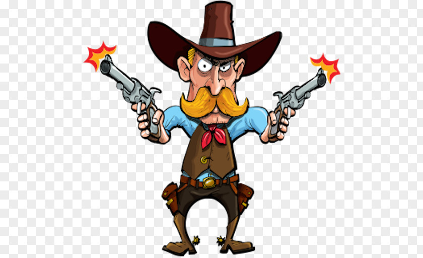 Cowboy Cartoon Western American Frontier PNG