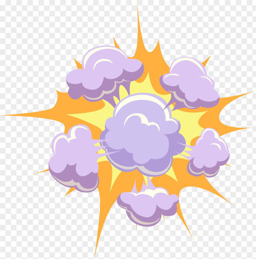 Explosion Cloud Labeled Stellate Euclidean Vector Bomb PNG