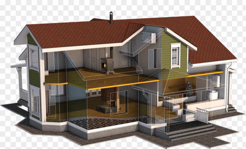 3d Cartoon Home Cottage House Balcony Floor PNG