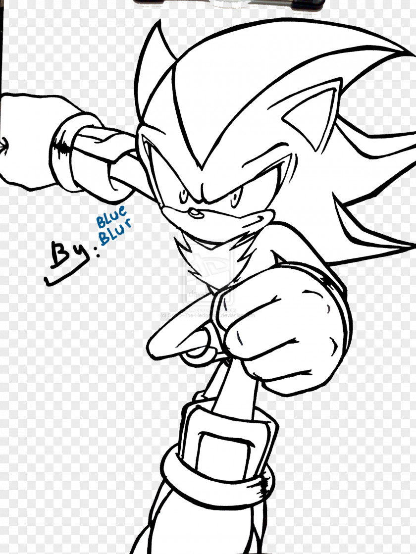 Coloring Shadow The Hedgehog Knuckles Echidna Tails Sonic Super PNG