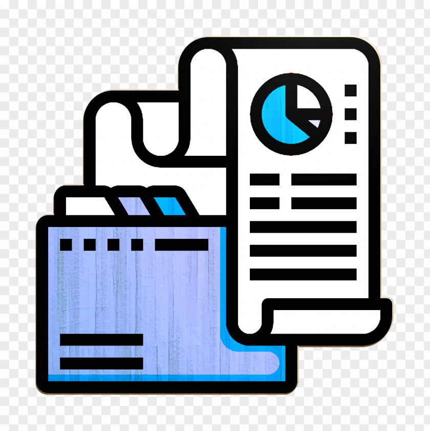 Files And Folders Icon Analysis Fintech PNG