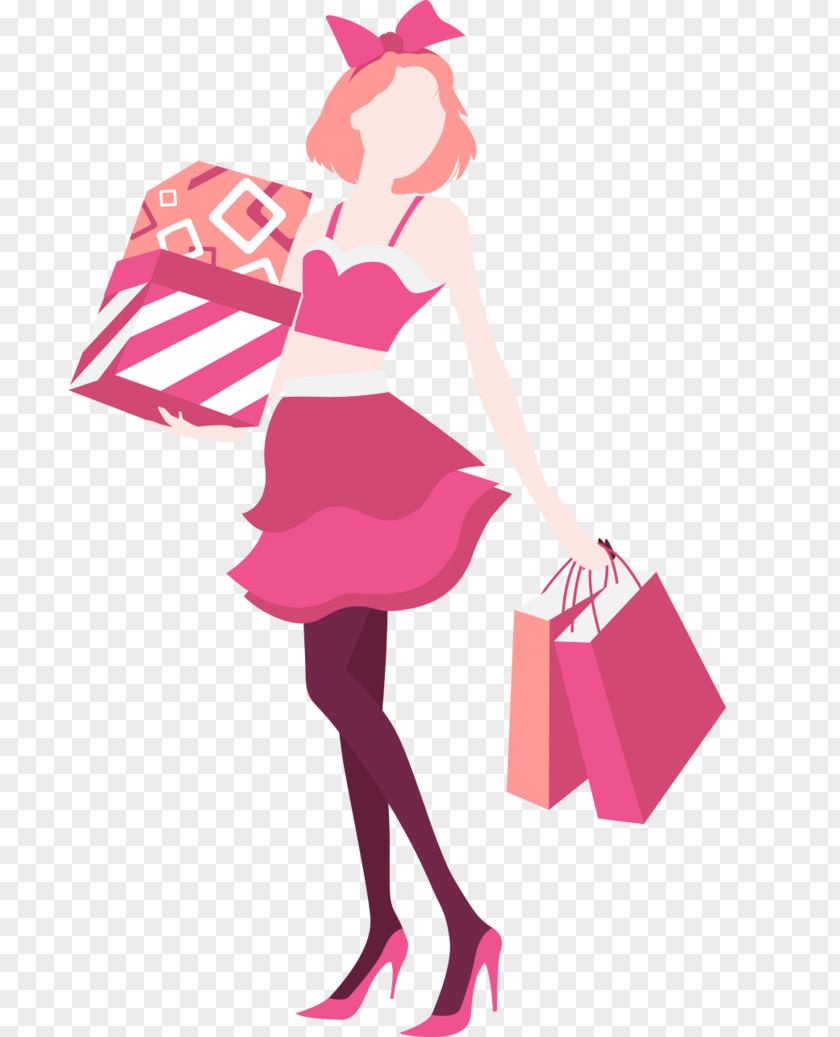 HD Cartoon Elements,Women's Day Material Shopping Apartment PNG