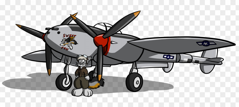 Pilot Aircraft Airplane Lockheed P-38 Lightning Cartoon Propeller PNG