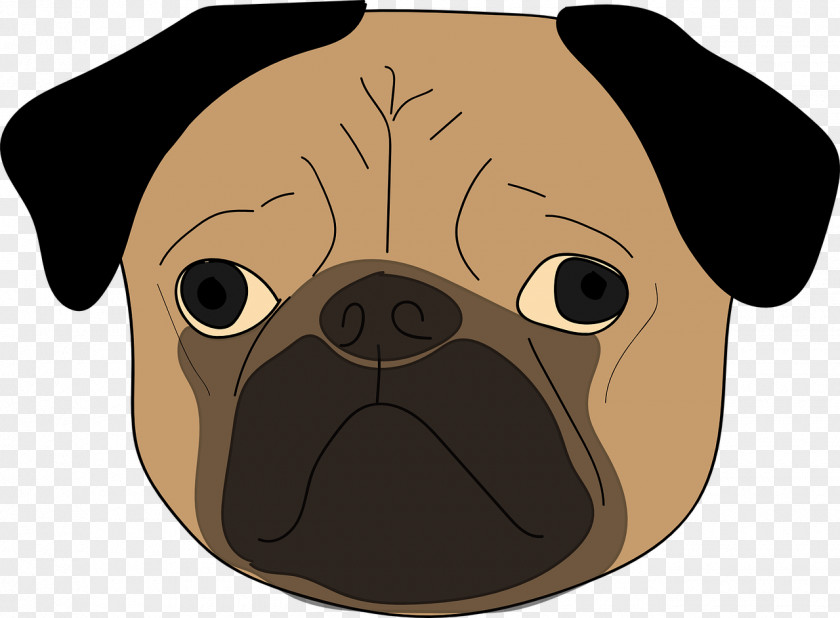 Puppy Pug Dog Breed Toy Clip Art PNG