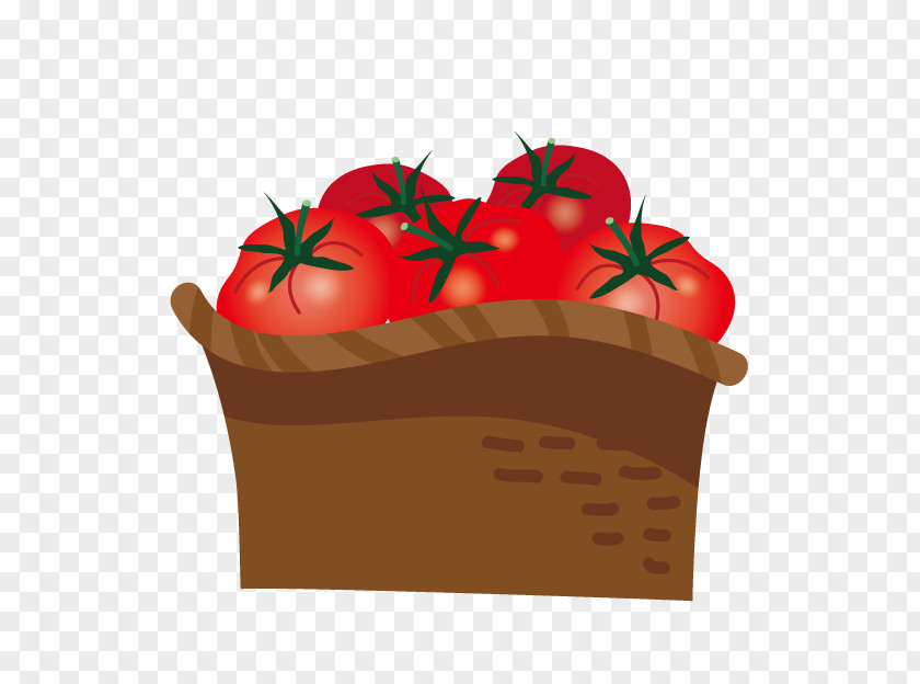 A Basket Of Tomatoes Tomato Red Vegetable Illustration PNG