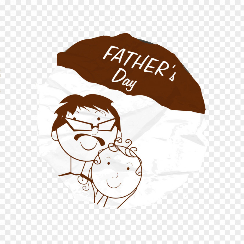 Father's Day Fathers Paper Painting Illustration PNG