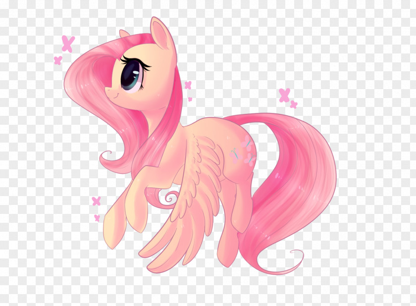 Horse Cartoon Bird Pink M PNG