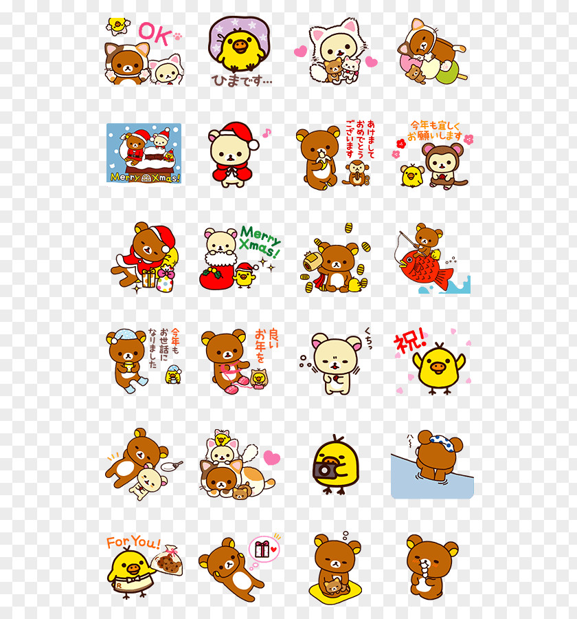 Line Rilakkuma Hello Kitty San-X Sticker LINE PNG