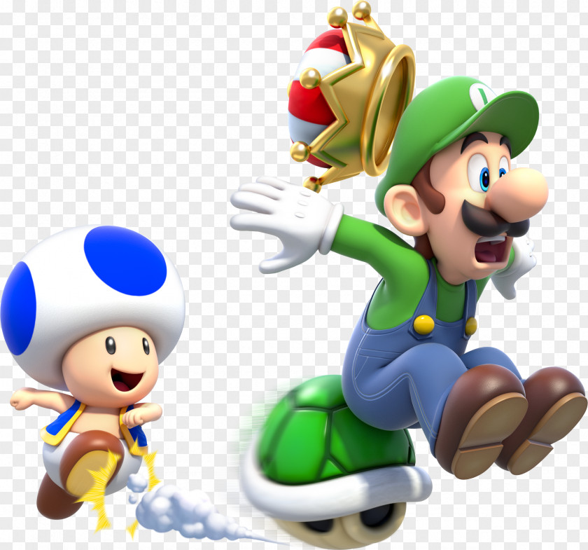 Luigi Super Mario 3D World Land Toad Princess Peach PNG