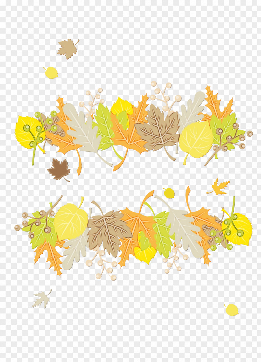 Plant Leaf Yellow Line Clip Art PNG