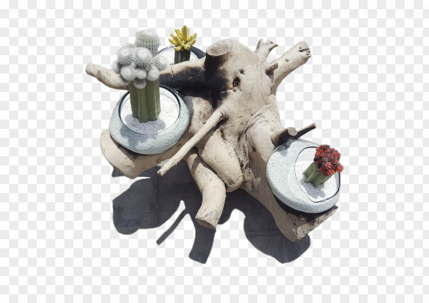 San Pedro Cactus Reindeer Figurine PNG